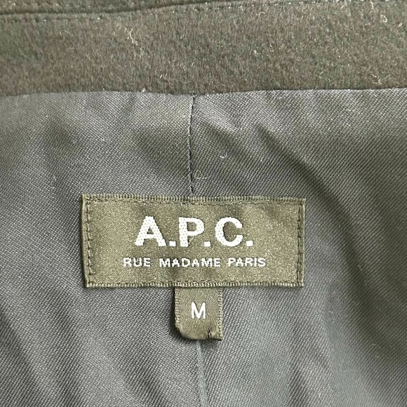 A.P.C. Men's Visconti Coat in Navy Blue Size M - Picture 6 of 9